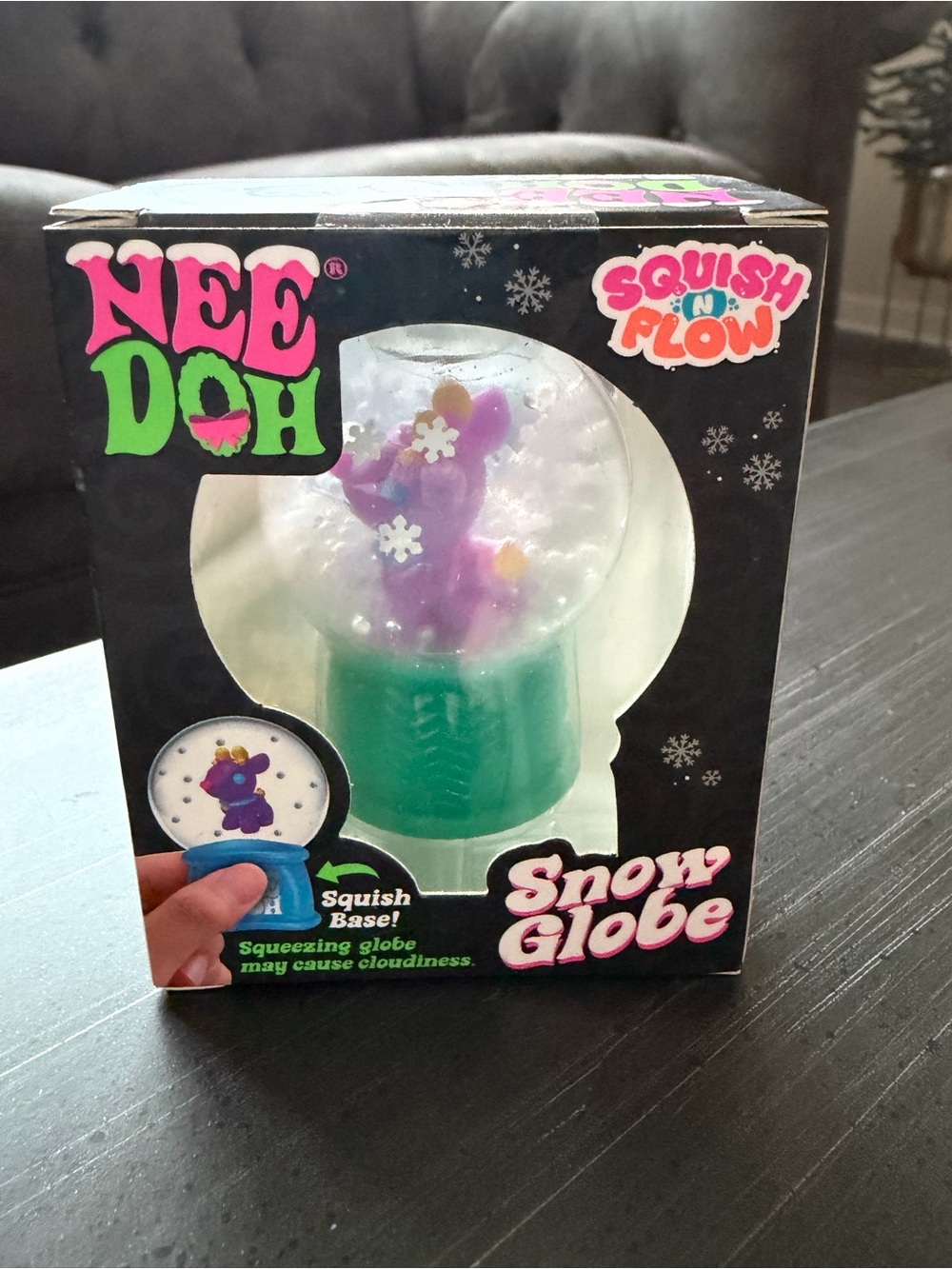 NeeDoh Squish N Flow Snow Globe “Reindeer”